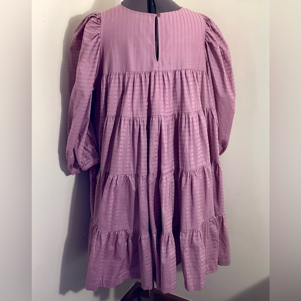 Summersalt The Tiered Mini Oversized Babydoll Dress Large - Picture 3 of 15